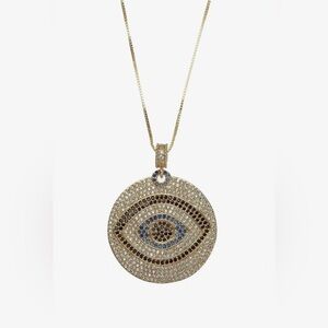 Roya Evil Eye Necklace by Eye Candy BNWT
